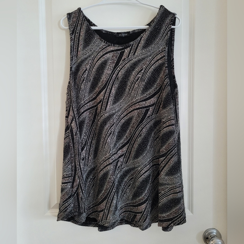 Eclipse sleeveless top in XXL sparkly and with glitters